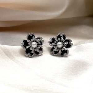 Midnight Heart Earrings