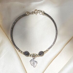 Tiny Steps Silver Bracelet