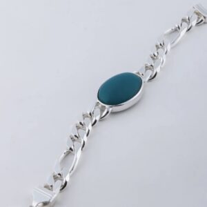 Silver Khan Turquoise Bracelet