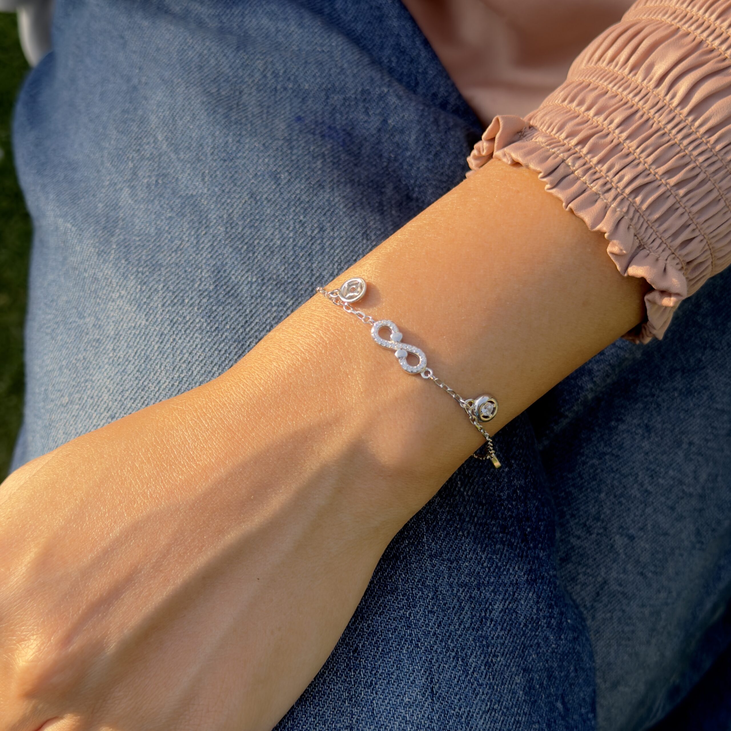 Silver Unbreakable Bond Infinity Bracelet
