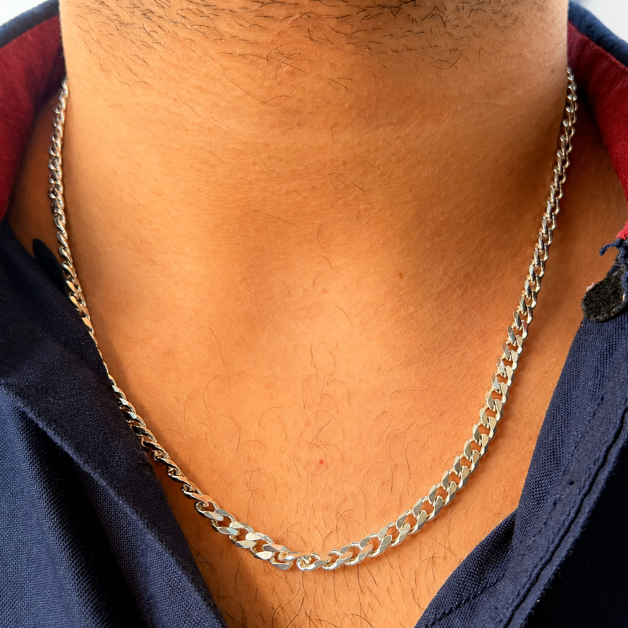 Silver Bravura Chain for Him - Image 2