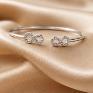 Silver Endless Shenanigans Cuff Bracelet Bracelet