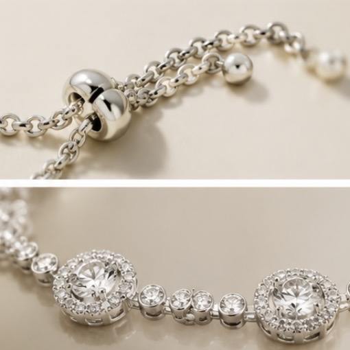 Silver Solitaire Sunshine Bracelet - Image 4