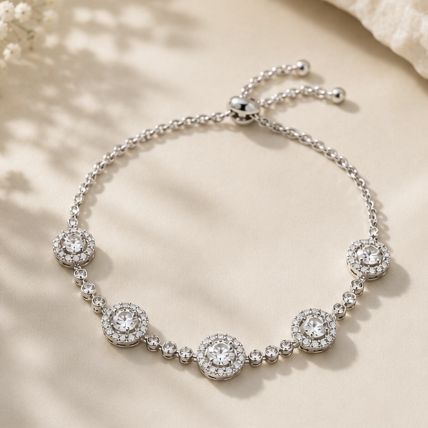 Silver Solitaire Sunshine Bracelet